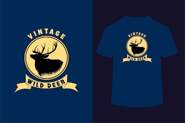 VintagewilddeerTshirtdesign