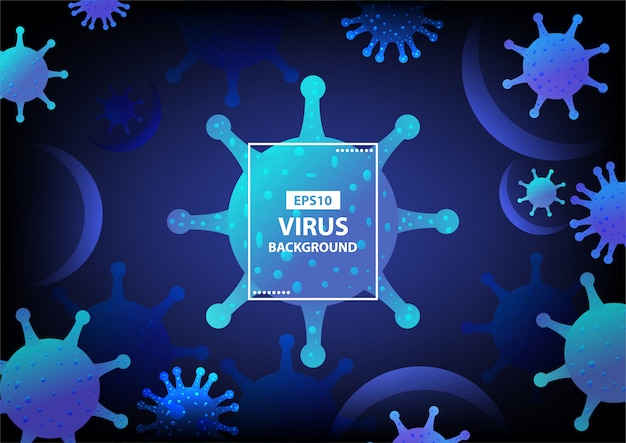 Virus Covid19 Fond Bleu