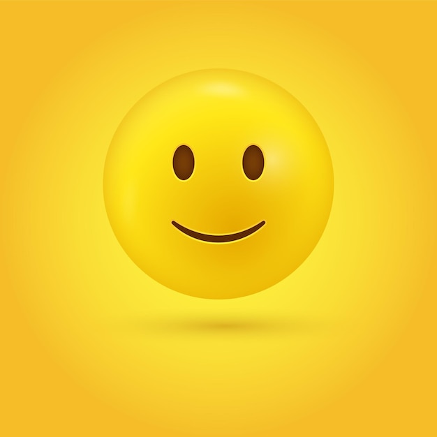 Visage Emoji Légèrement Souriant