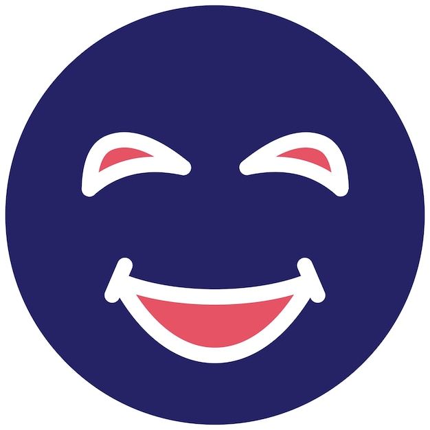 Vecteur le visage souriant avec l'icône vectorielle de la sueur illustration de l'icône emoji