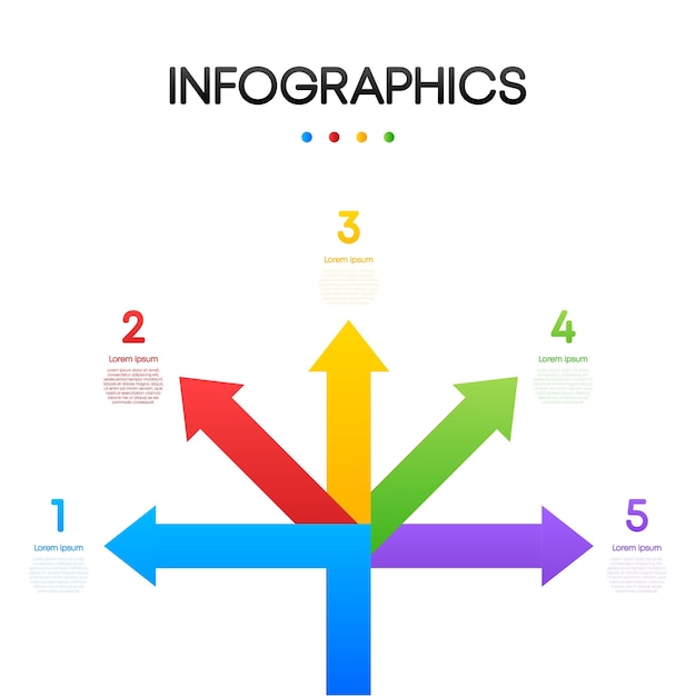 Visualisation Des Données Infographiques D'entreprise Cadre Carré Modèle De Conception Infographique Simple