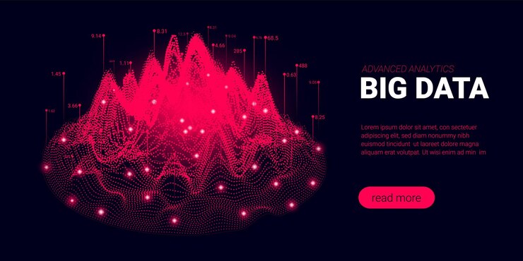 Visualisation du flux d'informations d'arrière-plan de l'analyse de données volumineuses