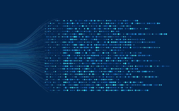 Visualisation des mégadonnées Analyse financière des réseaux sociaux des bases de données complexes Exploration de données Contexte technologique vectoriel Concept d'analyse de l'information