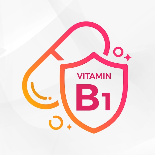 Vitamine B12, Pilule, Bouclier, Icône, Logo, Protection, Médecine, Santé, Vecteur, Illustration