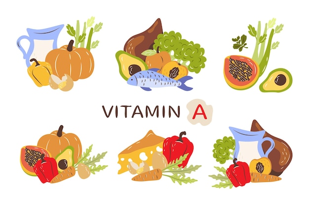 Vitamine A Illustration Vectorielle En Illustration Et Vecteur