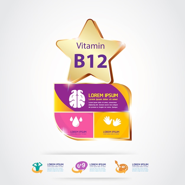 Vitamines Pour Produit Pour Enfants Logo Concept