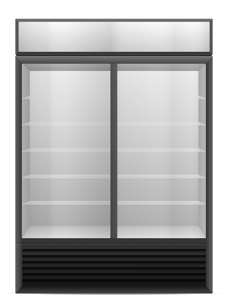 Vecteur vitrine frigo