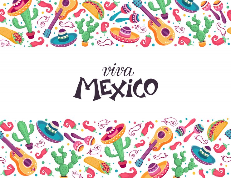 Vecteur viva mexique affiche