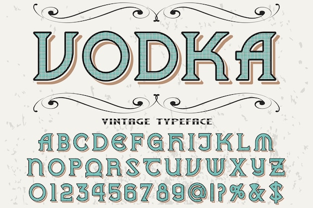 Vodka Design étiquette De Police