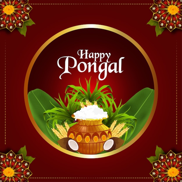 Voeux De Festival De Pongal Heureux