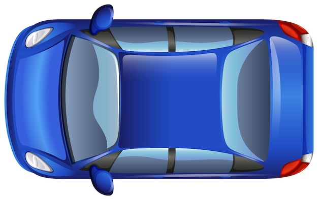 Vecteur une voiture bleue