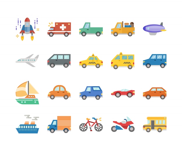 Voiture Plate Et Transports Design Plat