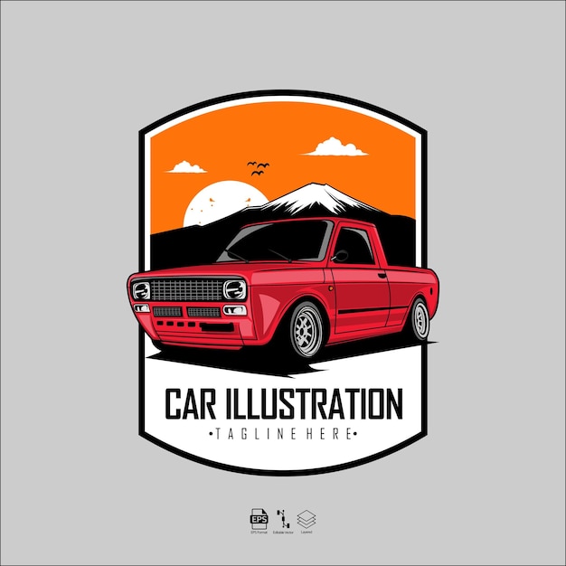 Voiture Rouge Illustration