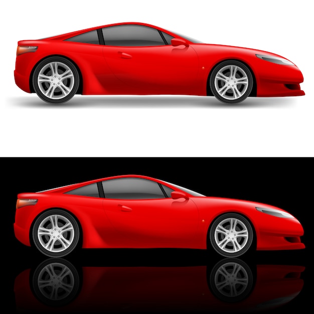 Voiture de sport rouge