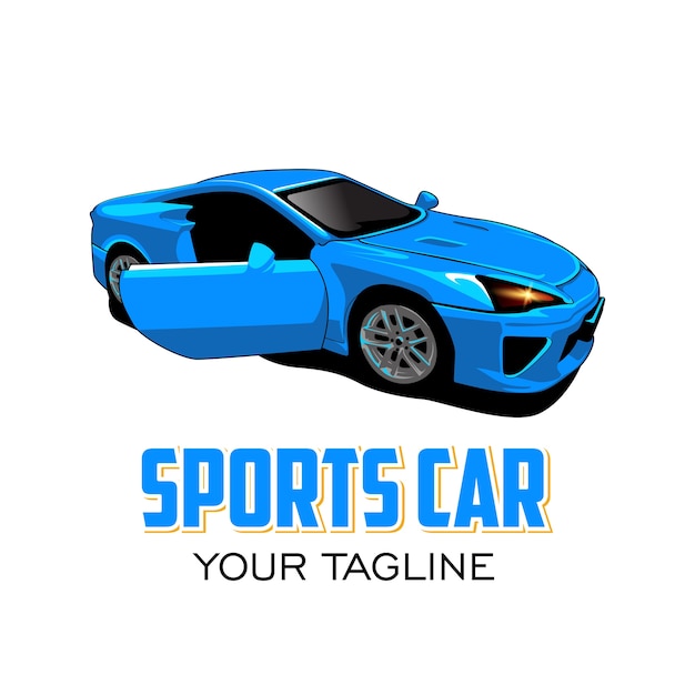 Voiture De Sport Avec Slogan