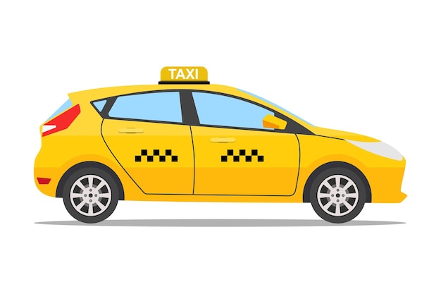 Voiture De Taxi Jaune