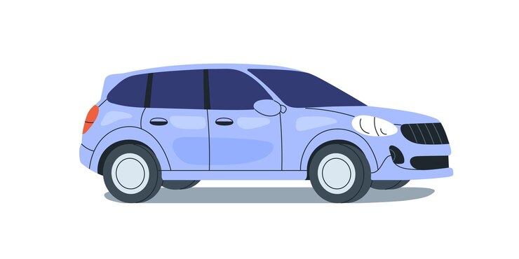 Vecteur voiture de tourisme. hatchback auto. véhicule automobile. transport automobile à roues routières, carrosserie extérieure, vue latérale. illustration vectorielle plate isolée sur fond blanc.