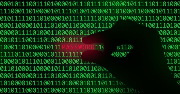 Vecteur vol de mot de passe fissuration de mot de passe cybercriminalité password hacker hand vole l'illustration vectorielle de mot de passe