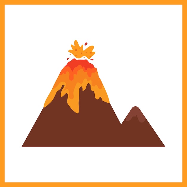 Vecteur le volcan