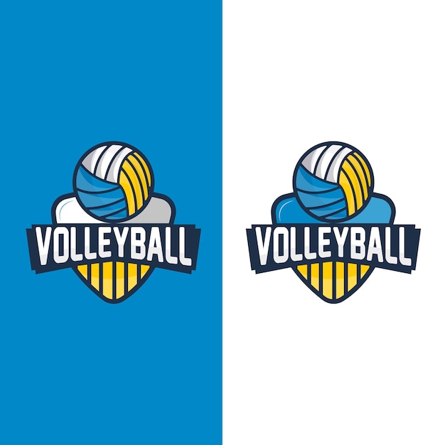 Vecteur volley-ball logo sport simple design world sports tournament vector illustration symbole icône