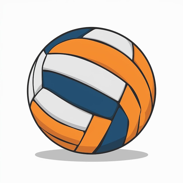 Vecteur volleyball dynamique une illustration vectorielle sur un fond blanc propre