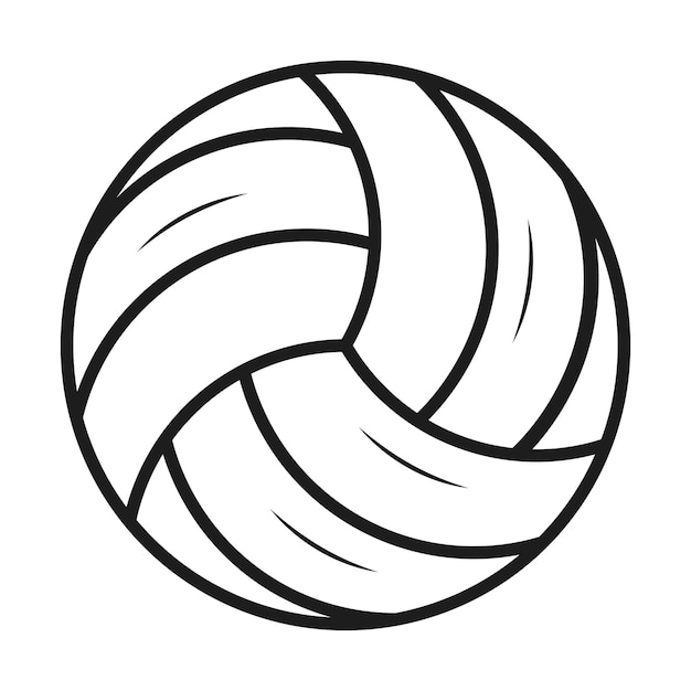 Volleyball Line Art Volleyball Vector Illustration de volley-ball Sports Vector Sports Line Art L'art de la ligne est également utilisé dans le sport.