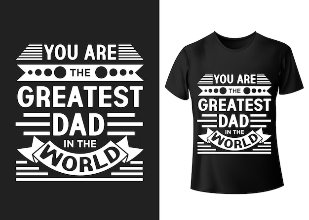 Vecteur vous êtes le plus grand papa du monde phrase de lettrage calligraphie t-shirt design motivationnel