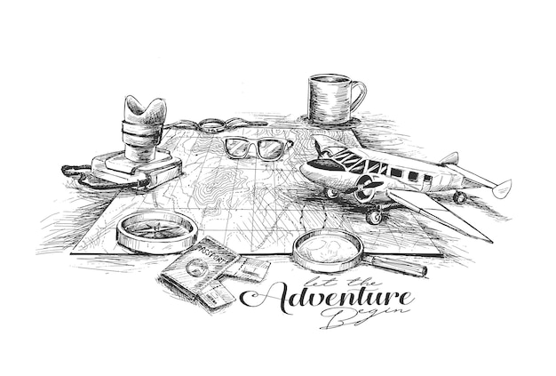 Voyage Aventure Destinations De Voyage Voyage Autour Du Monde Voyage Plan De Voyage Touristes Conseils Tourisme Illustration Vectorielle