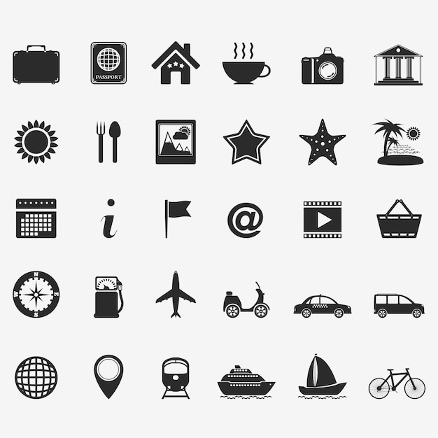 Voyage Icon set