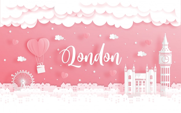 Voyage De Noces Et Concept De La Saint-valentin Avec Voyage à Londres, Angleterre