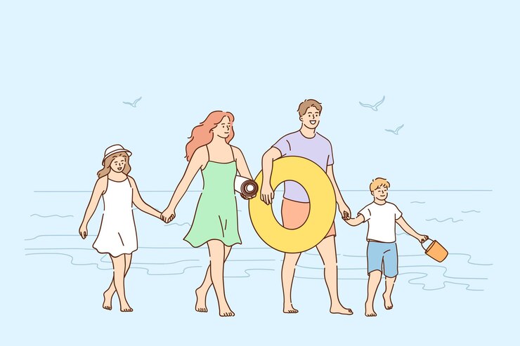 Voyager, profiter de vacances avec concept familial