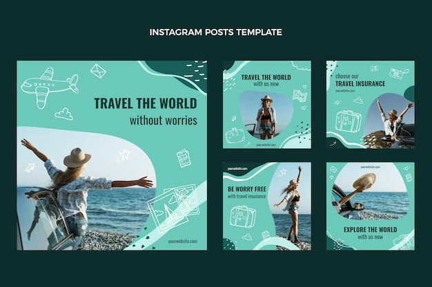 Voyagez Dans Le Monde Sur Les Publications Instagram