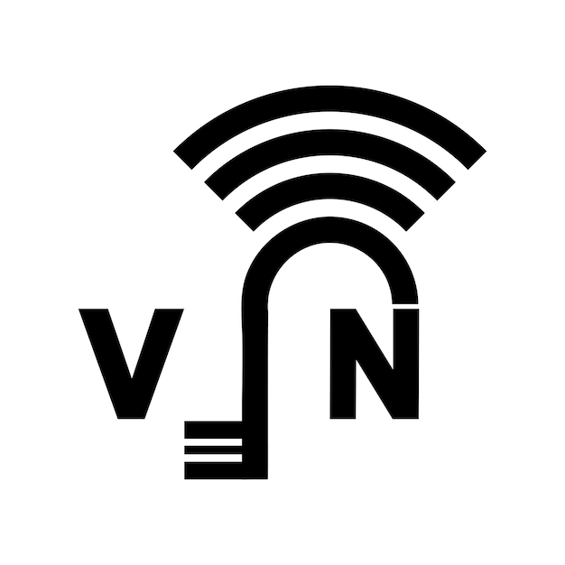 VPN ou réseau privé virtuel icône illustration vectorielle conception de symbole