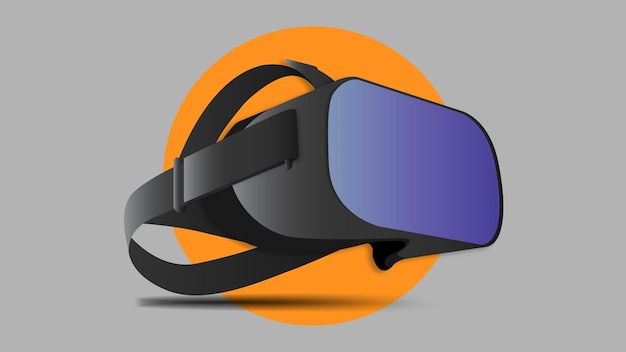 Vr lunettes réalité virtuelle 3d orange
