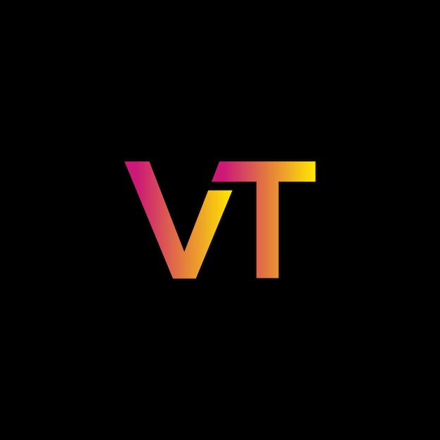 Vecteur vt logo design victor