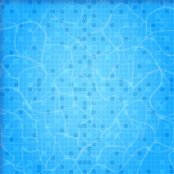 Vecteur vue d'arrière-plan de la surface de l'eau de la piscine haut texture de l'eau claire et transparente