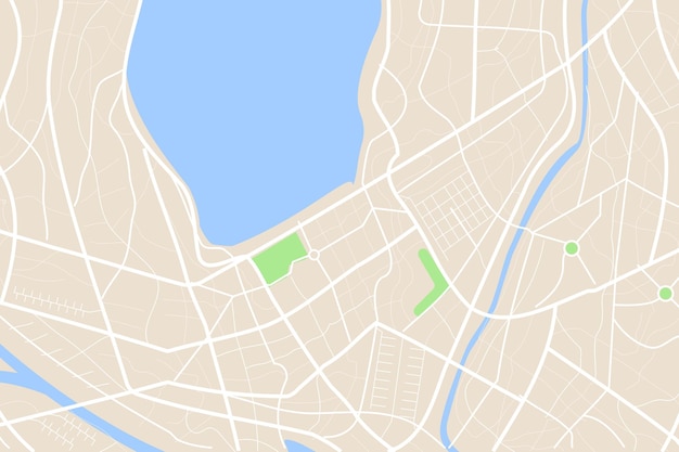 Vue de dessus propre aérienne de la carte de la ville de nuit avec rue et rivière