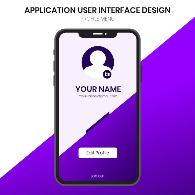 vue du profil utilisateur de l'interface utilisateur mobile