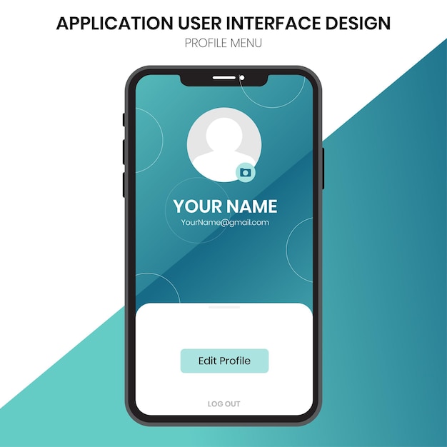 vue du profil utilisateur de l'interface utilisateur mobile