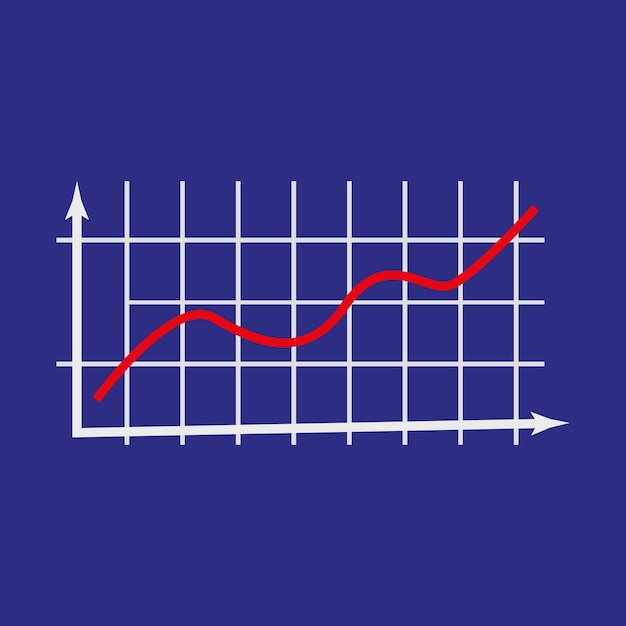 Vecteur vue inférieure et supérieure de la présentation des statistiques