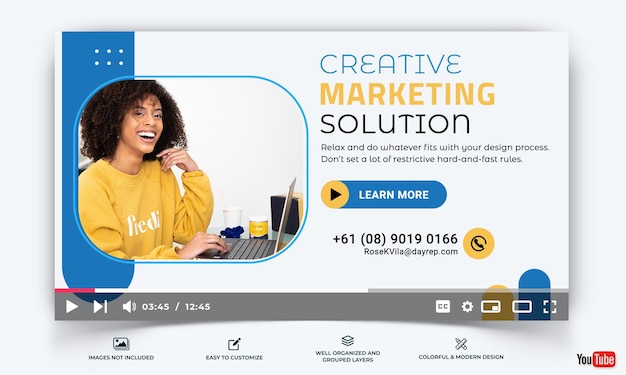 Vue miniature de Youtube pour les entreprises