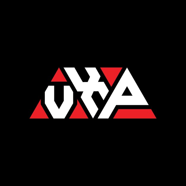 VXP triangle lettre logo design avec forme de triangle VXP design de logo triangle monogramme VXP modèle de logo vectoriel triangle avec couleur rouge VXP logo triangulaire Simple Logo élégant et luxueux VXP