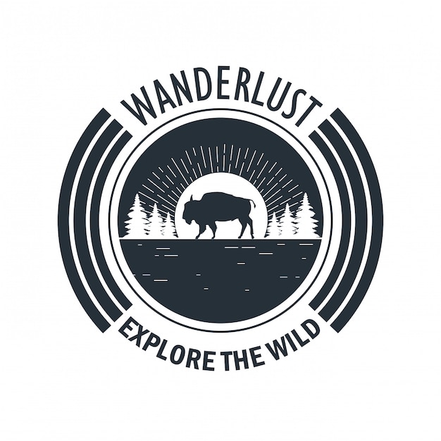 wanderlust adventure logo