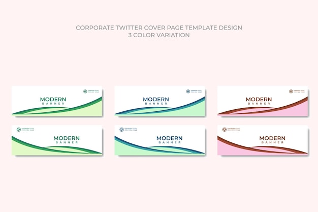 Vecteur webinar d'affaires horizontal modèle web de conception de bannière abstraite avec un thème en trois couleurs