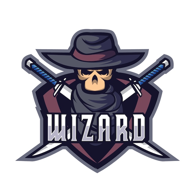 Vecteur wizards blade e sports logo