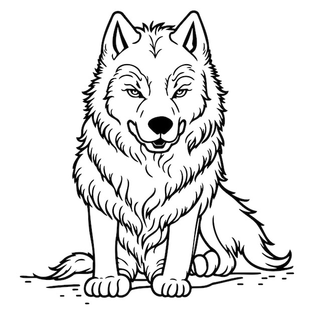 Wolf Vector au trait