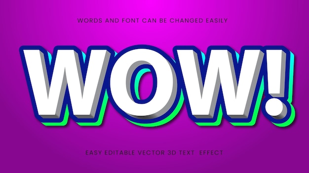 Wow effets de texte modifiables