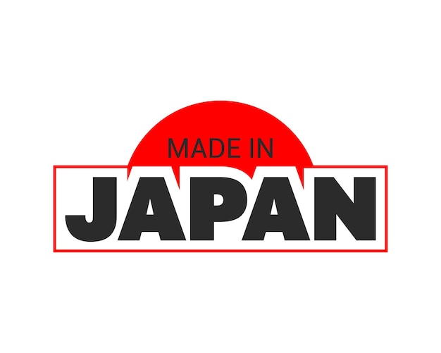 Vecteur xlabel de made in japan