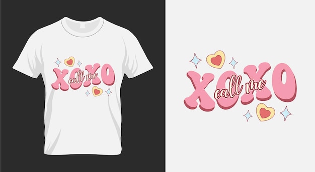 Vecteur xoxo saint valentin svg