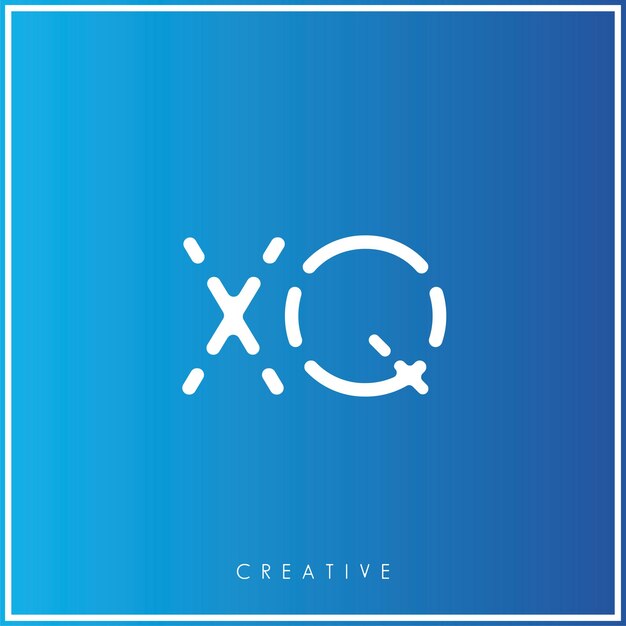 XQ Premium Vector Latter Design de logo minimaliste Illustration de logo Design graphique Design de monogramme